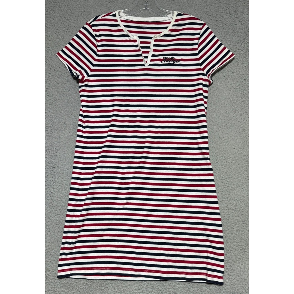 Tommy Hilfiger Women's Striped T-Shirt Dress Size Large